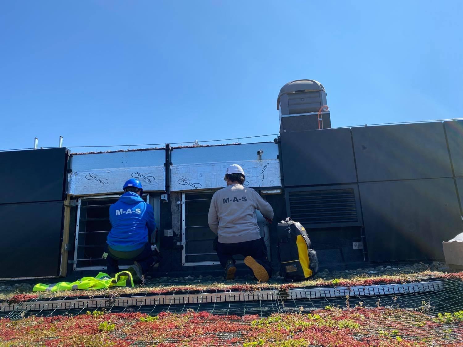 Onderhoud ventilatie liftschacht